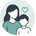 Caregiver and child